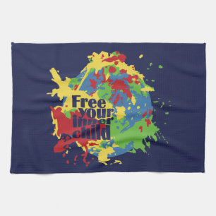 INNER CHILD custom kitchen towel