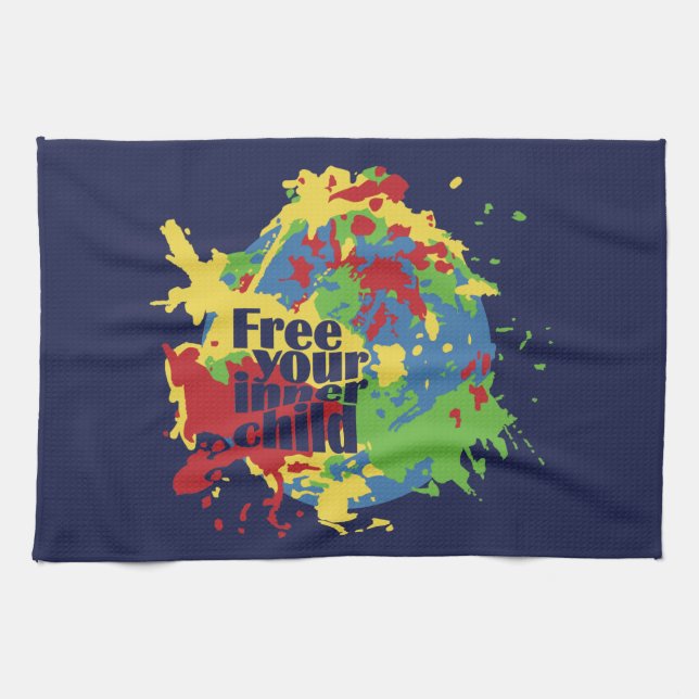 INNER CHILD custom kitchen towel (Horizontal)