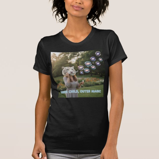 Inner Child, Outer Magic -Tiger Play T-Shirt (Front)
