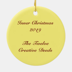 Inner Christmas 2019 Circle of Stars Ceramic Ornament
