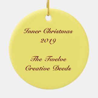 Inner Christmas 2019 Circle of Stars Ceramic Ornament