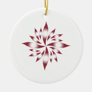 Inner Christmas Star #11 Ceramic Ornament
