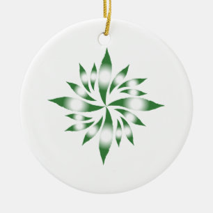 Inner Christmas Star #4 Ceramic Ornament