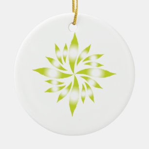 Inner Christmas Star #6 Ceramic Ornament