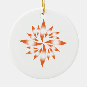 Inner Christmas Star #8 Ceramic Ornament