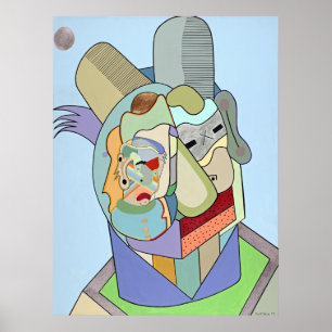 "Inner Face" by Ruchell Alexander Poster