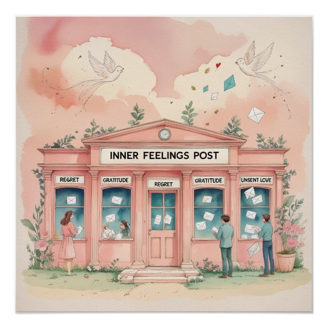 Inner Feelings Post Office — Letters Never Sent Poster (Front)