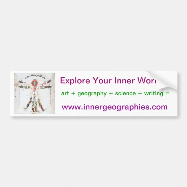 Inner Geographies Bumpersticker Bumper Sticker (Front)