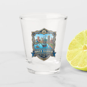 Inner Harbour, Baltimore Maryland Shot Glass