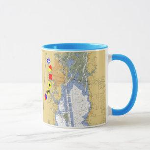 Inner Harbour chart of Mobile Bay, AL Mug