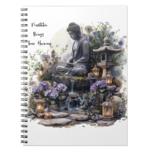 Inner Harmony Buddha Spiral Photo Notebook