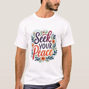 Inner Harmony Seek Your Peace quotes t-shirt desig
