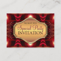 Inner Light Fractal Art Mini Invitations
