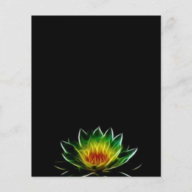 Inner Light l Lotus Abstract Art (Front)