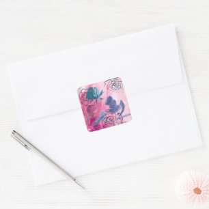 Inner Music - Floral Sketch Square Sticker