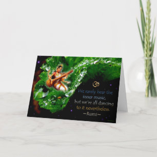 "Inner Music" Rumi Greeting Card