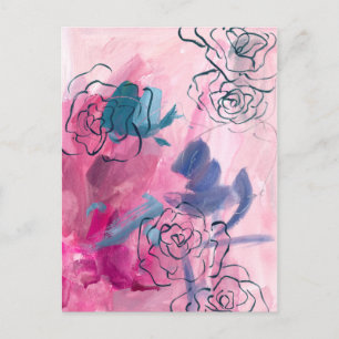 Inner Music - Sketch Floral Postcard