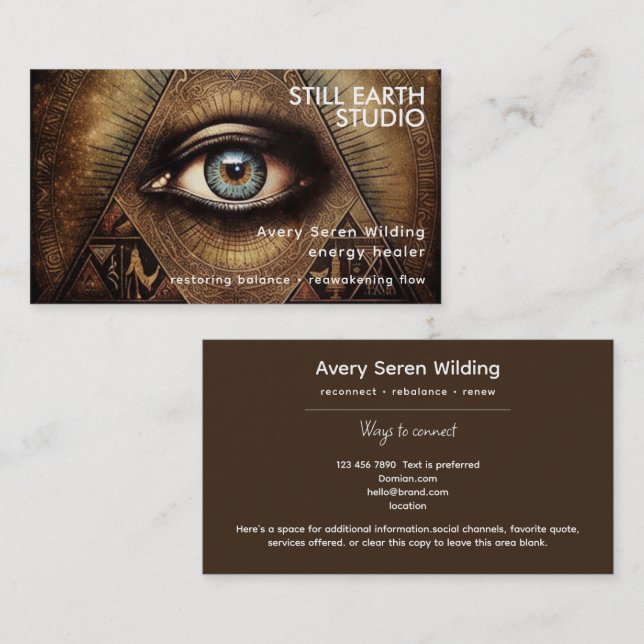 Inner Oracle | Third Eye Design Business Card (Front/Back)