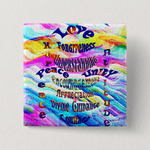 Inner Peace_ 15 Cm Square Badge