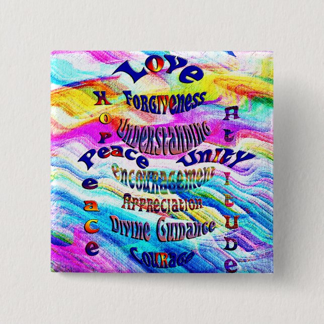 Inner Peace_ 15 Cm Square Badge (Front)