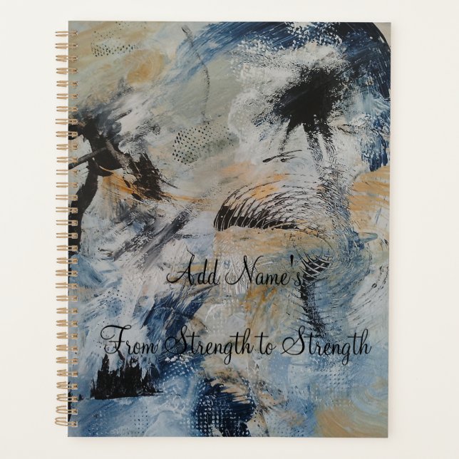Inner Peace From strength to strength Abstract Planner (Front)