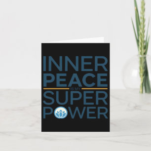 Inner Peace Is My Superpower Sticker Card