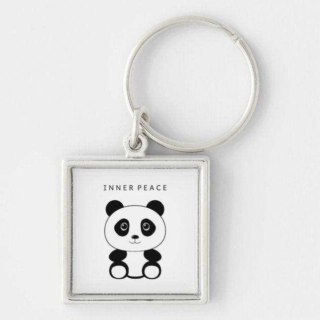 Inner Peace Panda Key Ring (Front)