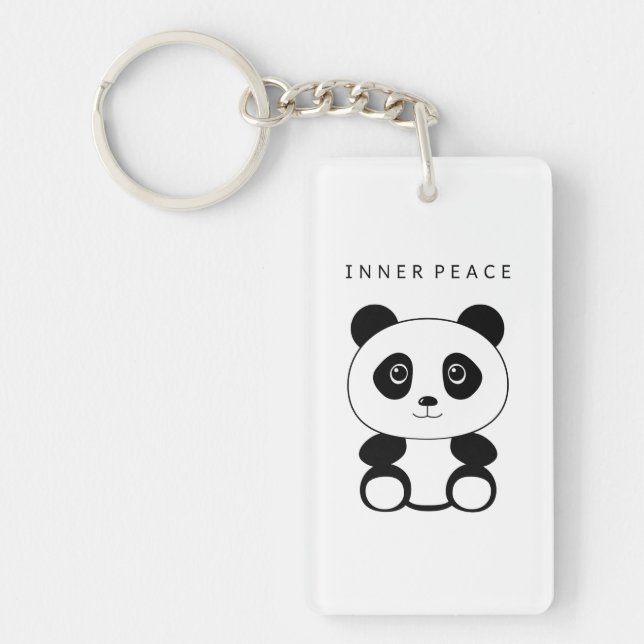 Inner Peace Panda Key Ring (Front)