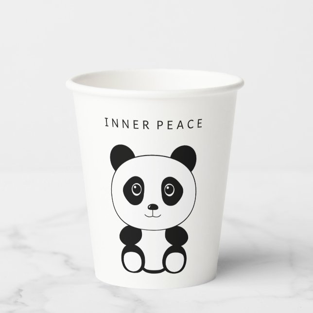 Inner Peace Panda Paper Cups (Front)