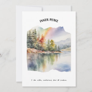 Inner Peace Positive Affirmation Card