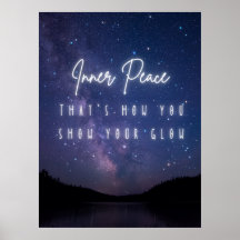 Inner Peace – Starry Glow Motivational Print