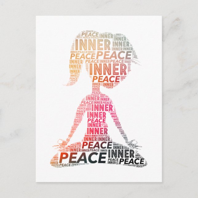 Inner Peace-stay positive Postcard (Front)