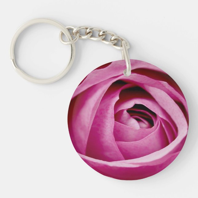 Inner Petals of Rose Bud Key Ring (Front)