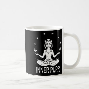 Inner Purr Funny Cat Meditation Yoga Zen Spiritual Coffee Mug