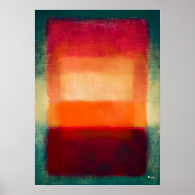 Inner Radiance – Celestial Colour Fields Abstract  Poster (Front)