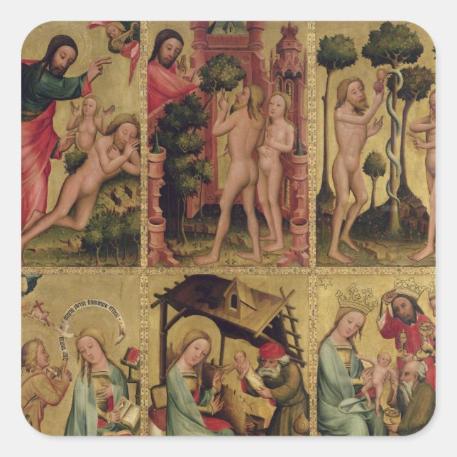 Inner right wing of the High Altar Square Sticker (Front)