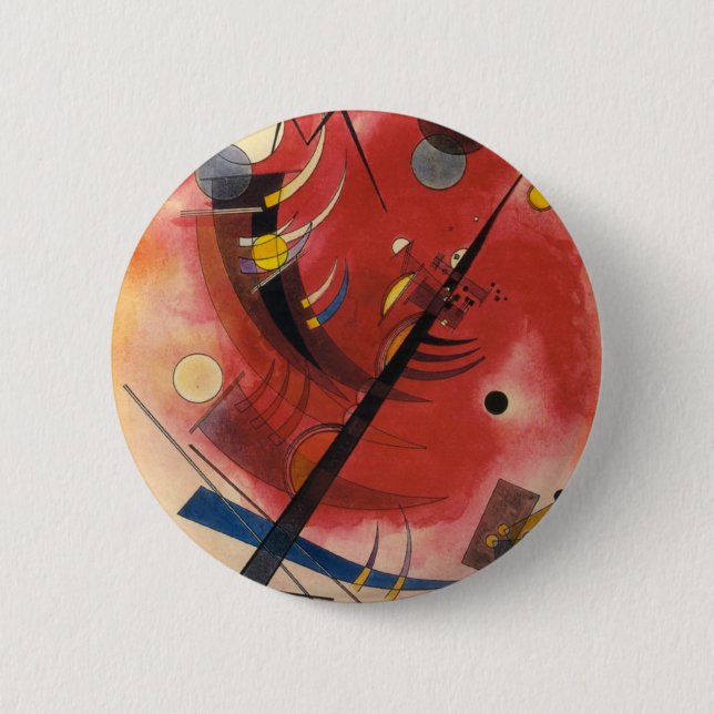 Inner Simmering Abstract Painting 6 Cm Round Badge (Front)
