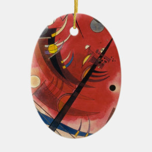 Inner Simmering Abstract Painting Ceramic Tree Decoration