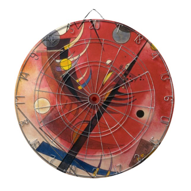 Inner Simmering Abstract Painting Dartboard (Front)
