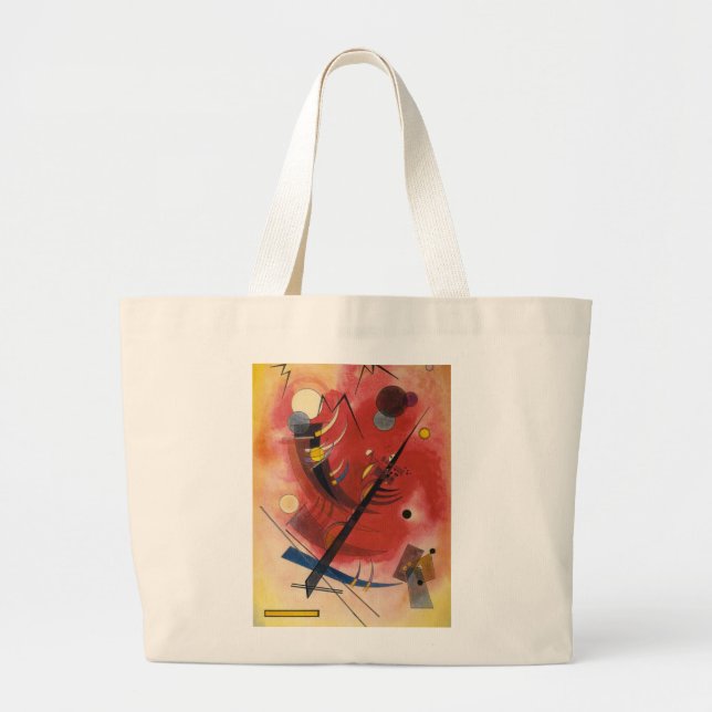 Inner Simmering Abstract Painting Large Tote Bag (Front)