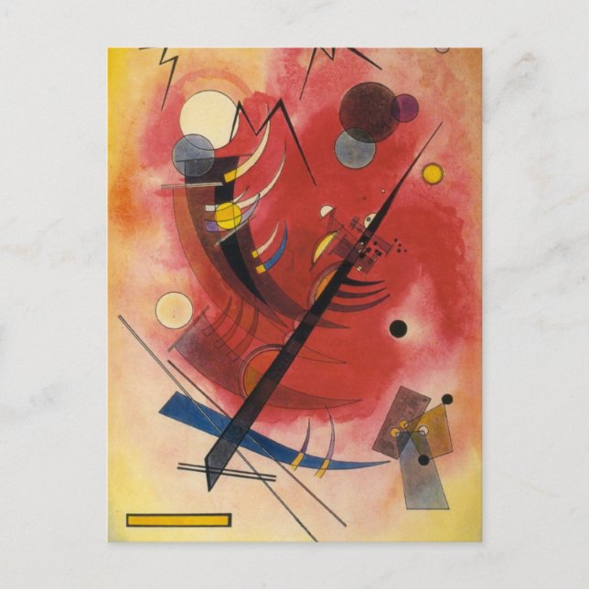 Inner Simmering Abstract Painting Postcard (Front)