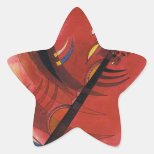 Inner Simmering Abstract Painting Star Sticker