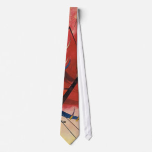 Inner Simmering Abstract Painting Tie