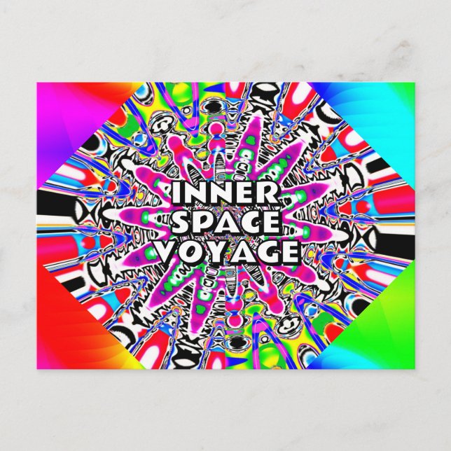 INNER SPACE VOYAGE ( you may change to the words ) Postcard (Front)