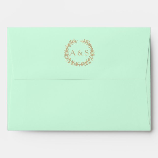 Inner Wedding & Reception Envelope (Back (Top Flap))
