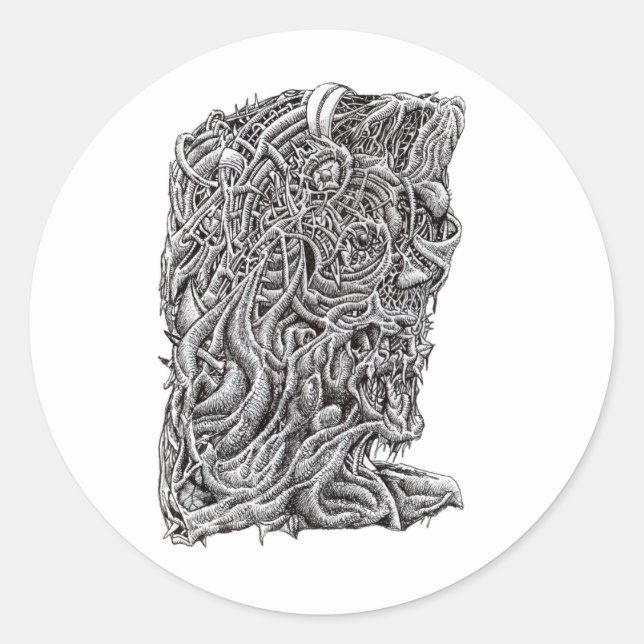 Innerbeastman Classic Round Sticker (Front)