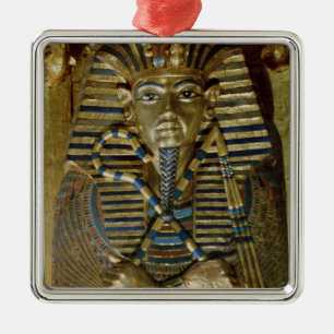 Innermost coffin of Tutankhamun Metal Tree Decoration