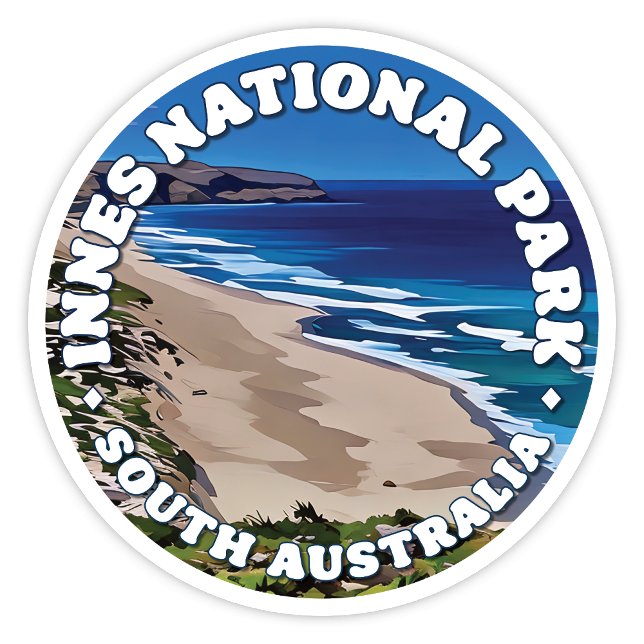 Innes National Park, South Australia Round Sticker (Innes national Park, South Australia Round Sticker)