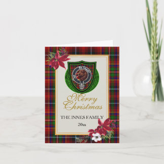 Innes Scottish Clan Tartan & Crest Card