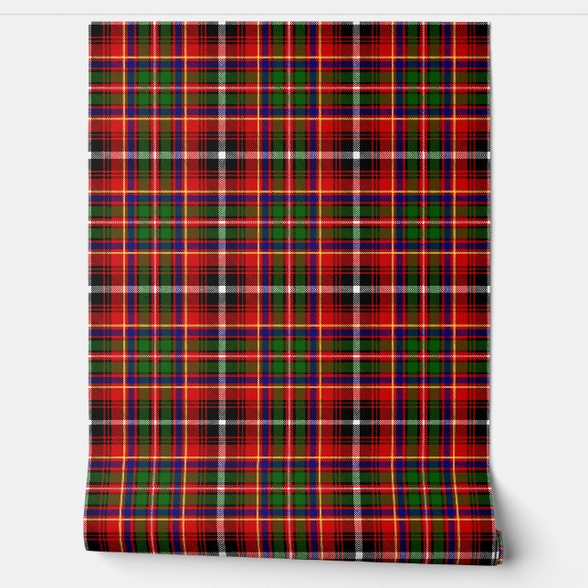 Innes Tartan Plaid Scottish Clan Wallpaper (Unrolling)
